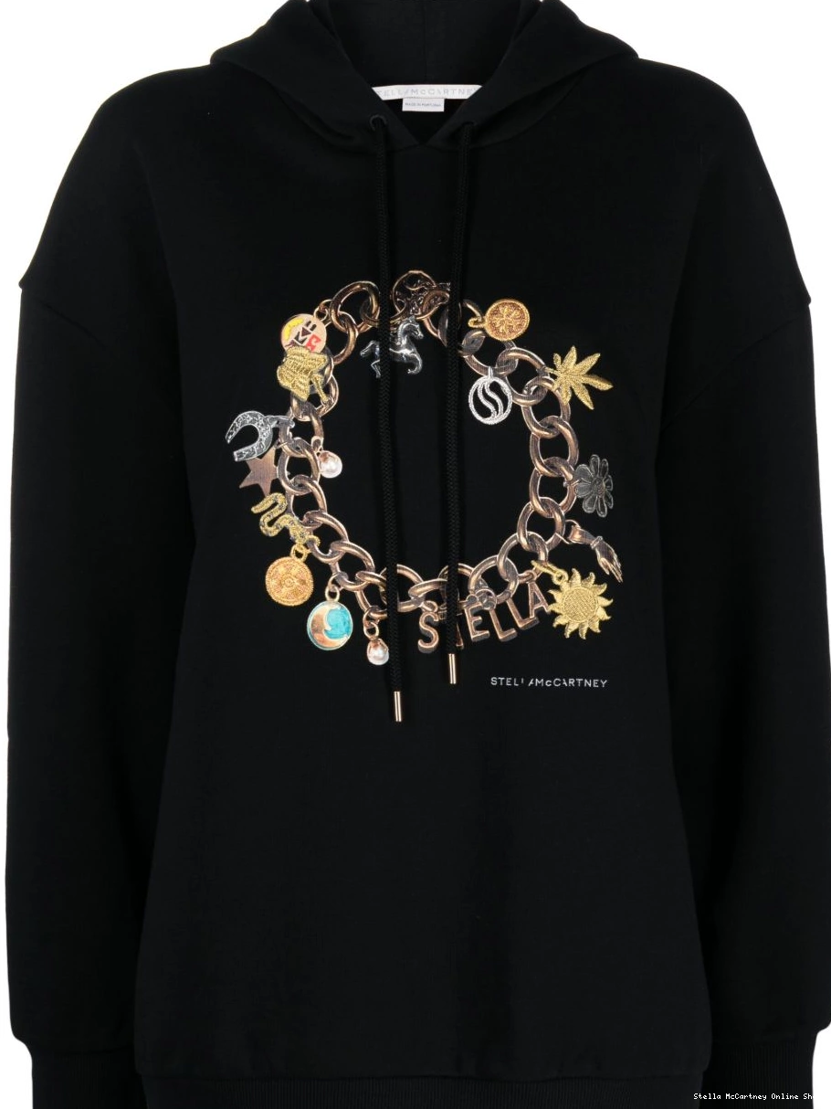 bracelet-print Stella McCartney hoodie cotton Women 0723